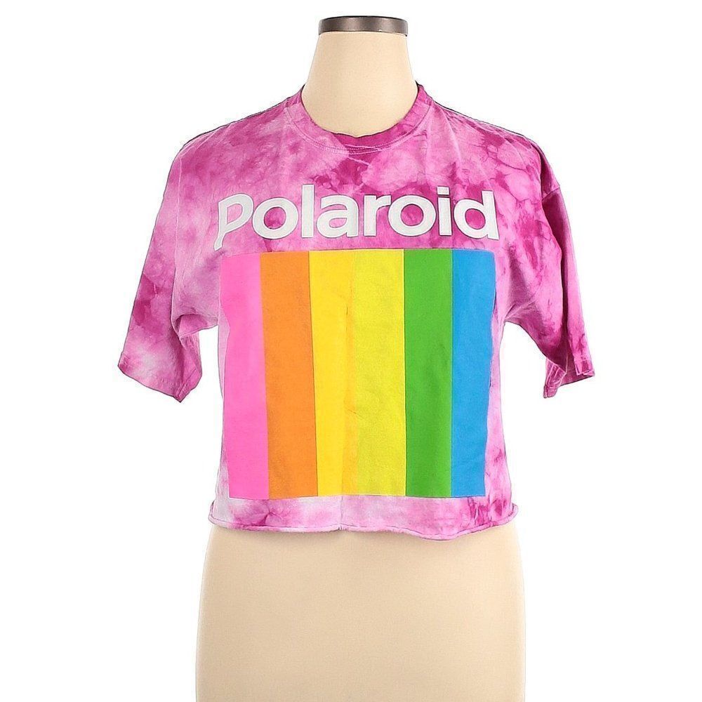 Polaroid, 100% Cotton Graphic Tie Dye Tee
